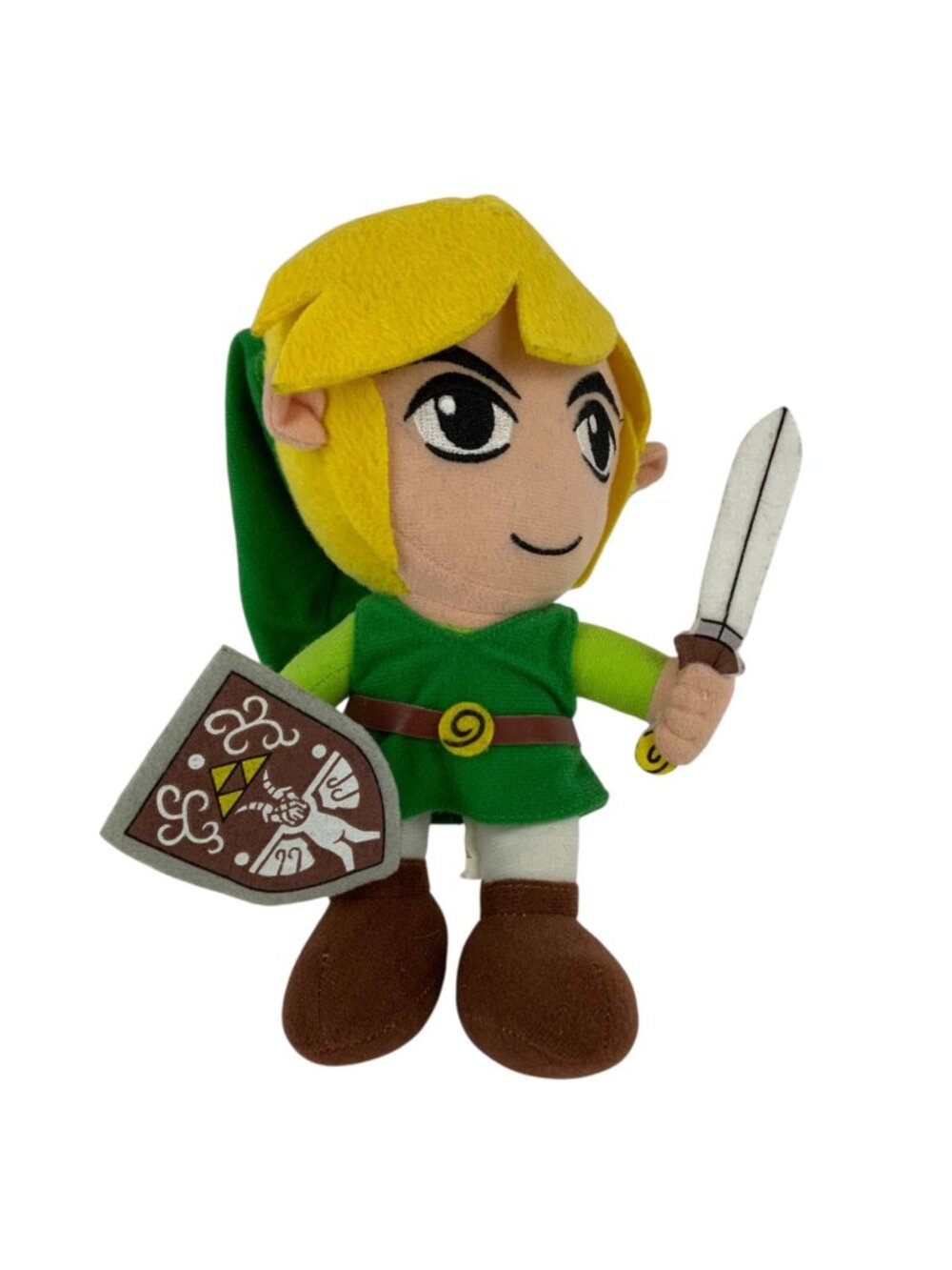 The Legend Of Zelda Link Plush Toy With Sword And Shield 7 inch Collectible